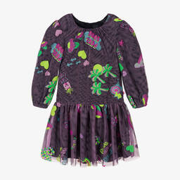 Billieblush-Girls Blue Tulle Glitter Motif Dress  | Childrensalon Outlet