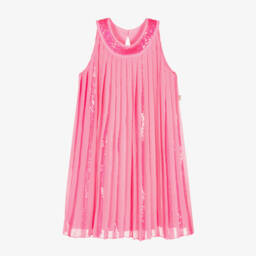 Billieblush-Girls Blush Chiffon Pleat Dress | Childrensalon Outlet