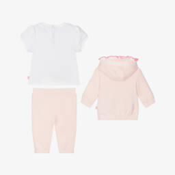 Billieblush-Girls' Blush Cotton Tracksuit Ensemble | Childrensalon Outlet