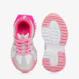 Billieblush-Girls Blush & Silver Sneaker Delight | Childrensalon Outlet