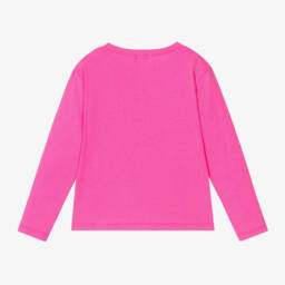 Billieblush-Girls Bright Pink Slogan Top | Childrensalon Outlet