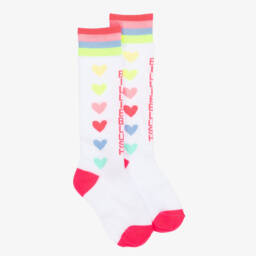 Billieblush-Girls Cheerful Heart-Kissed Socks | Childrensalon Outlet