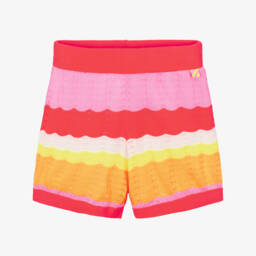 Billieblush-شورت مخطط محبوك للبنات بألوان مبهجة | Childrensalon Outlet