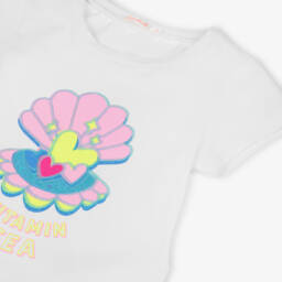 Billieblush-Футболка из белого хлопка для девочек | Childrensalon Outlet