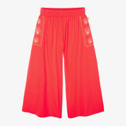 Billieblush-Girls Coral Jersey Flared Pants | Childrensalon Outlet