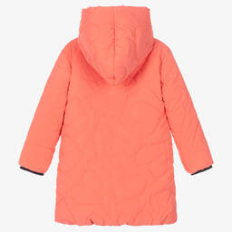 Billieblush-Кораллово-розовое пальто с капюшоном для девочек | Childrensalon Outlet