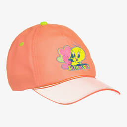 Billieblush-Girls Coral Pink Looney Tunes Cap | Childrensalon Outlet