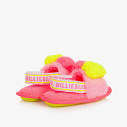 Billieblush-Girls Cozy Pink Heart Slippers | Childrensalon Outlet