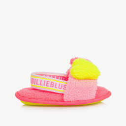 Billieblush-Girls Cozy Pink Heart Slippers | Childrensalon Outlet