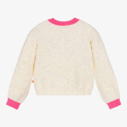Billieblush-Girls Cream Sequin Heart Jumper | Childrensalon Outlet