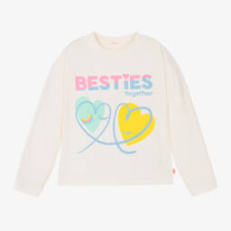 Billieblush-Girls Creamy Besties Long Top | Childrensalon Outlet