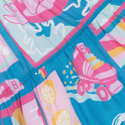 Billieblush-فستان قميص قطن دنيم وليوسيل لون أزرق | Childrensalon Outlet