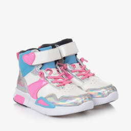 Billieblush-Girls Elegant White Elevated Sneakers | Childrensalon Outlet