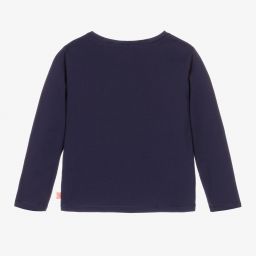 Billieblush-Новогодний синий хлопковый топ для девочек | Childrensalon Outlet