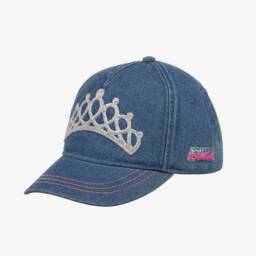 Billieblush-Girls Glitter Tiara Denim Hat | Childrensalon Outlet