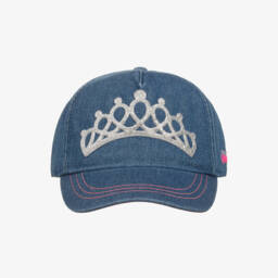 Billieblush-Girls Glitter Tiara Denim Hat | Childrensalon Outlet