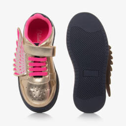 Billieblush-Girls Glittering Winged Velcro Trainers | Childrensalon Outlet