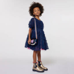 Billieblush-Girls Glittery Gold Ankle Boots | Childrensalon Outlet