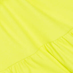 Billieblush-Girls Glittery Neon Yellow Jersey Dress | Childrensalon Outlet