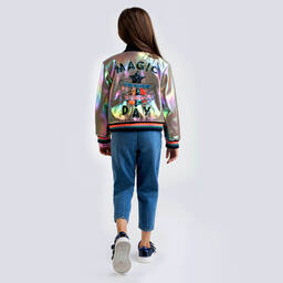 Billieblush-Girls Gold Bomber Jacket | Childrensalon Outlet