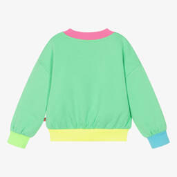 Billieblush-Girls Green Cotton DC Sweatshirt | Childrensalon Outlet
