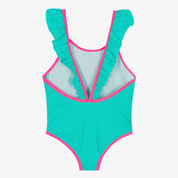 Billieblush-Зеленый купальник с оборками | Childrensalon Outlet