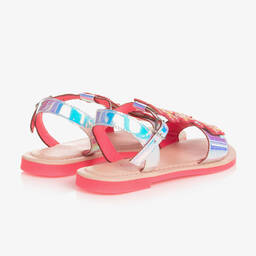 Billieblush-Радужно-серебристые сандалии с цветами | Childrensalon Outlet