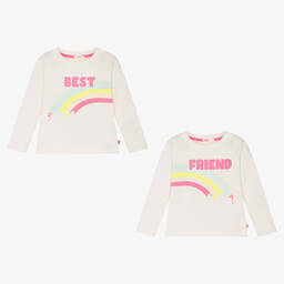 Billieblush-Girls Ivory Best Friend Tops (2 Pack) | Childrensalon Outlet