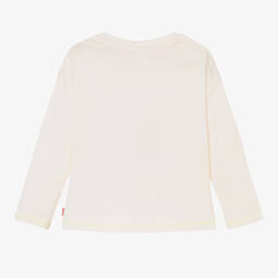 Billieblush-Кремовый хлопковый топ DC для девочек | Childrensalon Outlet