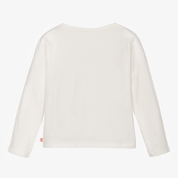Billieblush-Girls Ivory Cotton Jersey Top | Childrensalon Outlet