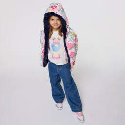 Billieblush-Girls Ivory Cotton Long Sleeve Top | Childrensalon Outlet