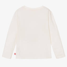 Billieblush-Кремовый хлопковый топ с радужным рисунком | Childrensalon Outlet