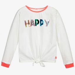 بيلي بلاش-توب قطن لون عاجي للبنات | Childrensalon Outlet