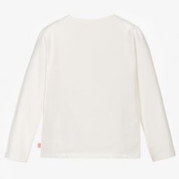 Billieblush-Girls Ivory Cotton Top | Childrensalon Outlet