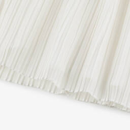 Billieblush-Girls Ivory Dress with Floral Pleats | Childrensalon Outlet