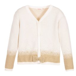 Billieblush-Girls Ivory & Gold Cardigan | Childrensalon Outlet
