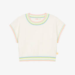 Billieblush-Кремовый топ с сердечками для девочек | Childrensalon Outlet