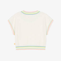 Billieblush-Кремовый топ с сердечками для девочек | Childrensalon Outlet