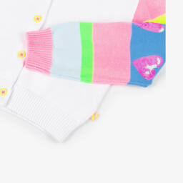 Billieblush-Girls Ivory Knit Heart Cardigan | Childrensalon Outlet