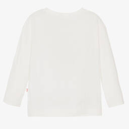 Billieblush-Girls Ivory Organic Cotton Top | Childrensalon Outlet