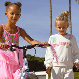 Billieblush-تراكسوت قطن لون عاجي للبنات | Childrensalon Outlet