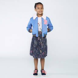 Billieblush-Girls Ivory Peacock Cotton Top | Childrensalon Outlet