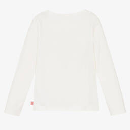 Billieblush-Girls Ivory Rainbow Cotton Top | Childrensalon Outlet