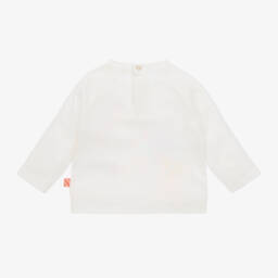 Billieblush-Girls Ivory Sequin Cotton Tee | Childrensalon Outlet