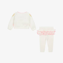 Billieblush-طقم بناتي محبوك بلون العاج اللامع | Childrensalon Outlet