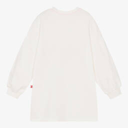 Billieblush-Girls Ivory Slogan Sweatshirt Dress | Childrensalon Outlet