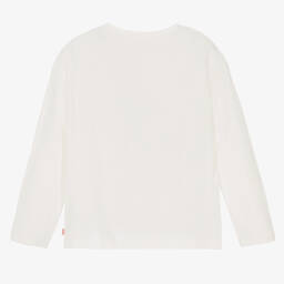 Billieblush-Girls Ivory Unicorn Sequin Top | Childrensalon Outlet