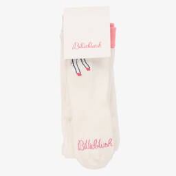 Billieblush-Кремовые колготки с единорогами | Childrensalon Outlet