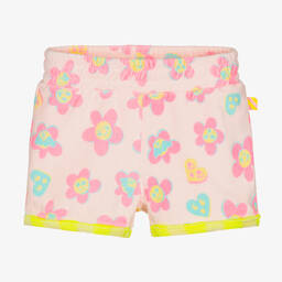 Billieblush-Girls Light Pink Cotton Towelling Shorts | Childrensalon Outlet