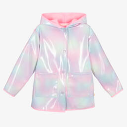 Billieblush-Girls Lilac & Turquoise Shimmer Coat | Childrensalon Outlet